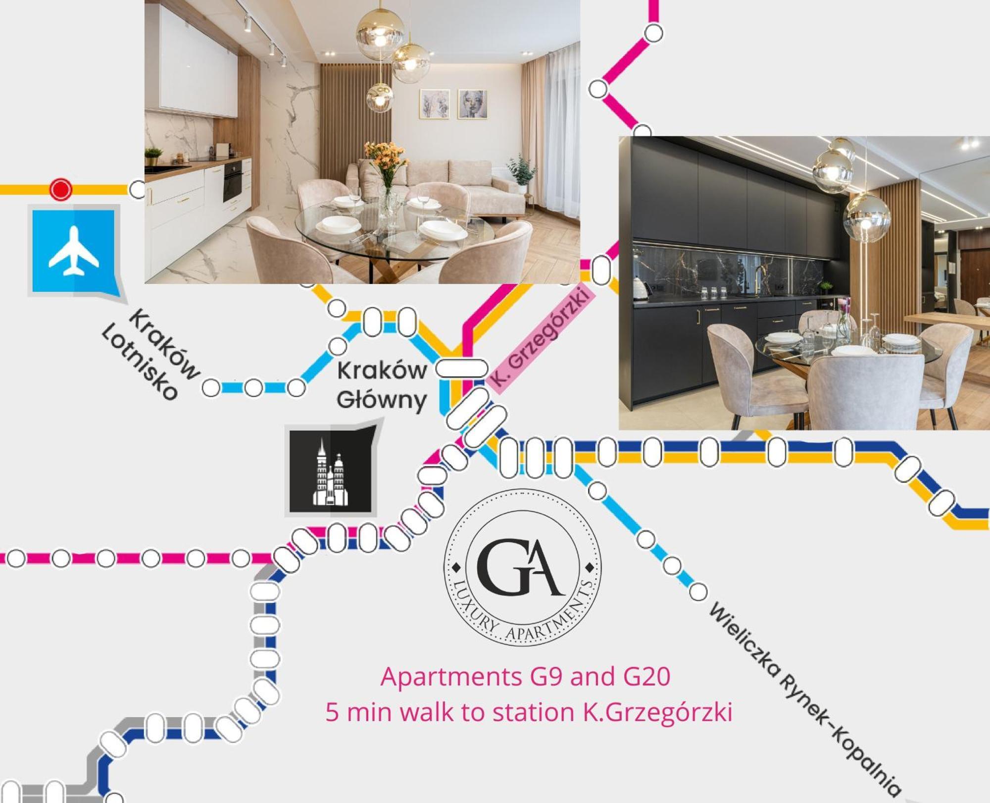 GA Luxury Apartments Grzegórzecka 9 Cracovia Exterior foto
